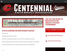 Tablet Screenshot of centennialhockey.org